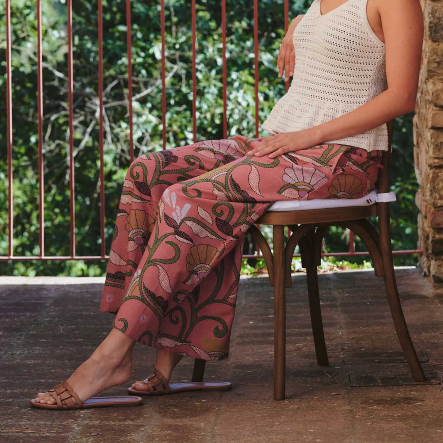 Palazzo Pants - Kantha Dusk