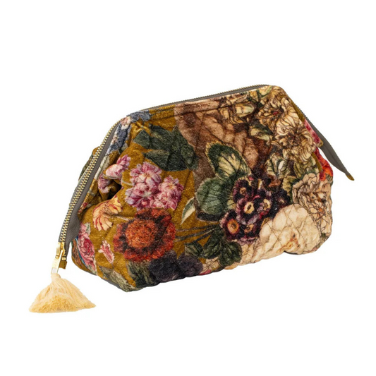 Velvet Pouch Bag - Primula Gold