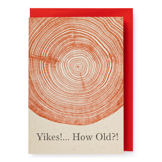 Archivist Greetings Card - Tree Rings