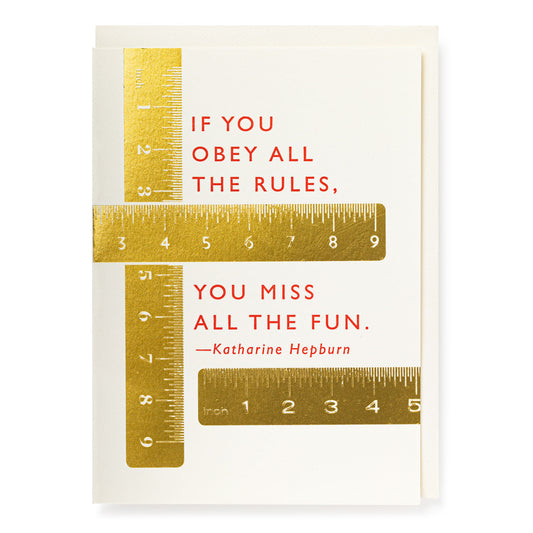 Archivist Greetings Card - Rules