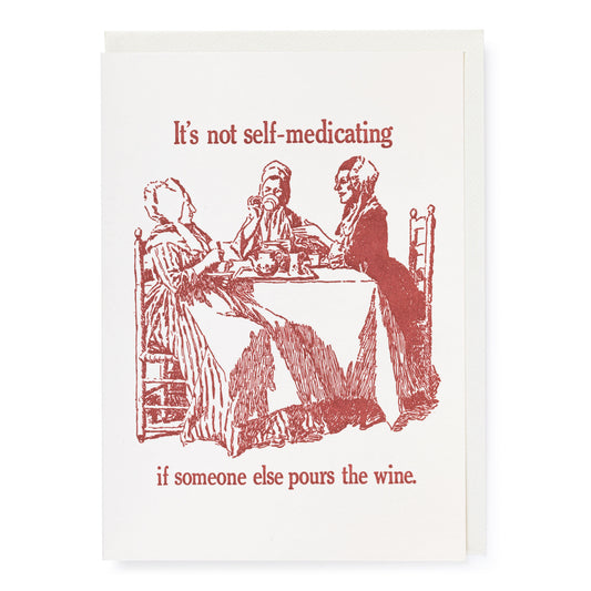 Archivist Greetings Card - Self Medicating