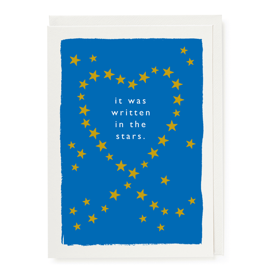 Archivist Greetings Card - It Was Written in the Stars