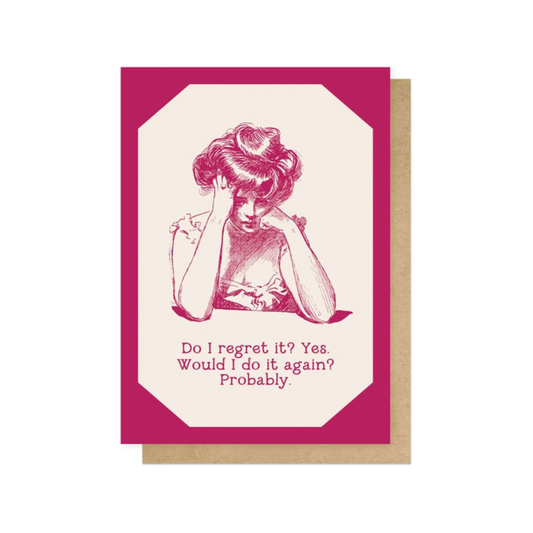 Greetings Card - Regrets