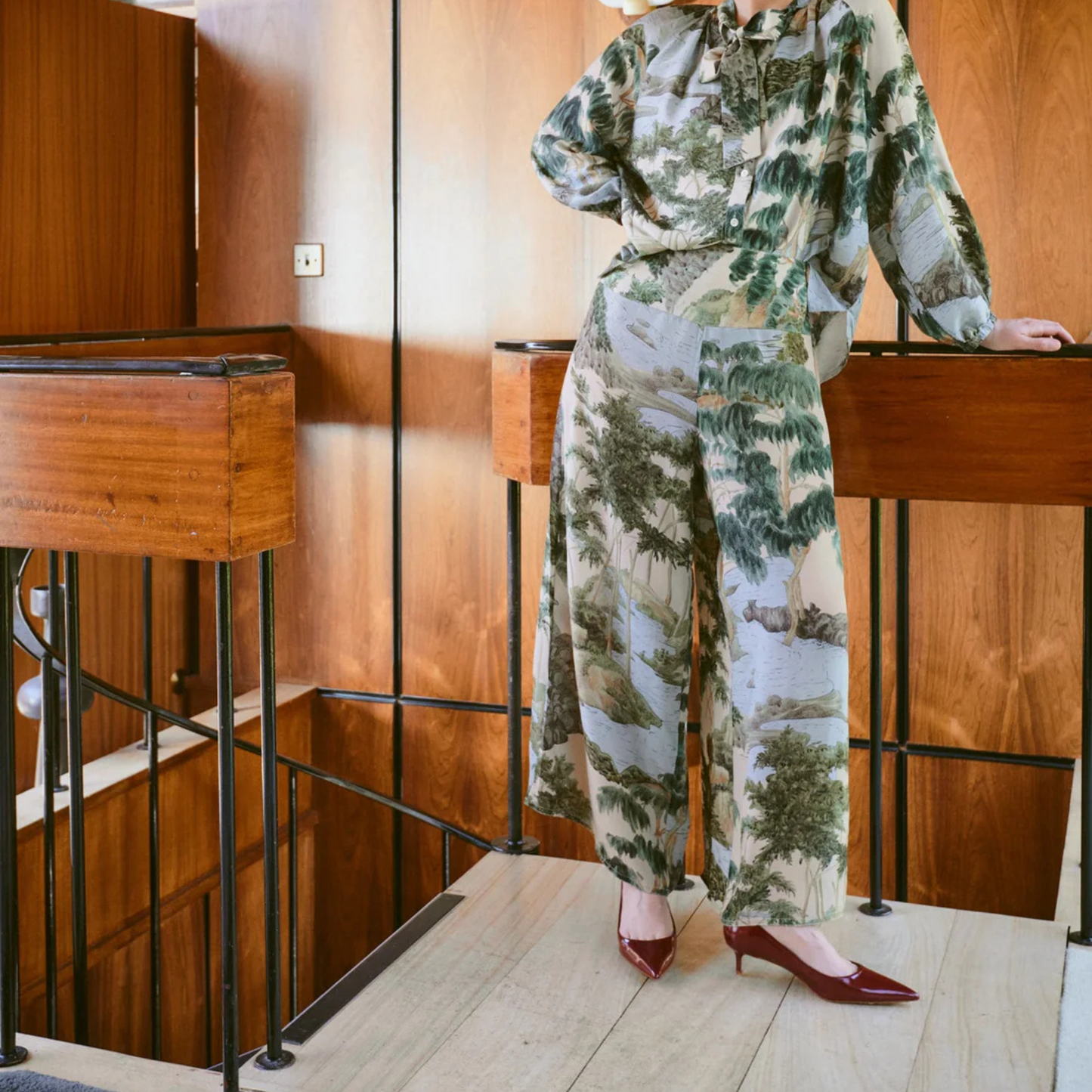 Palazzo Pants - Rivers and Trees Natural