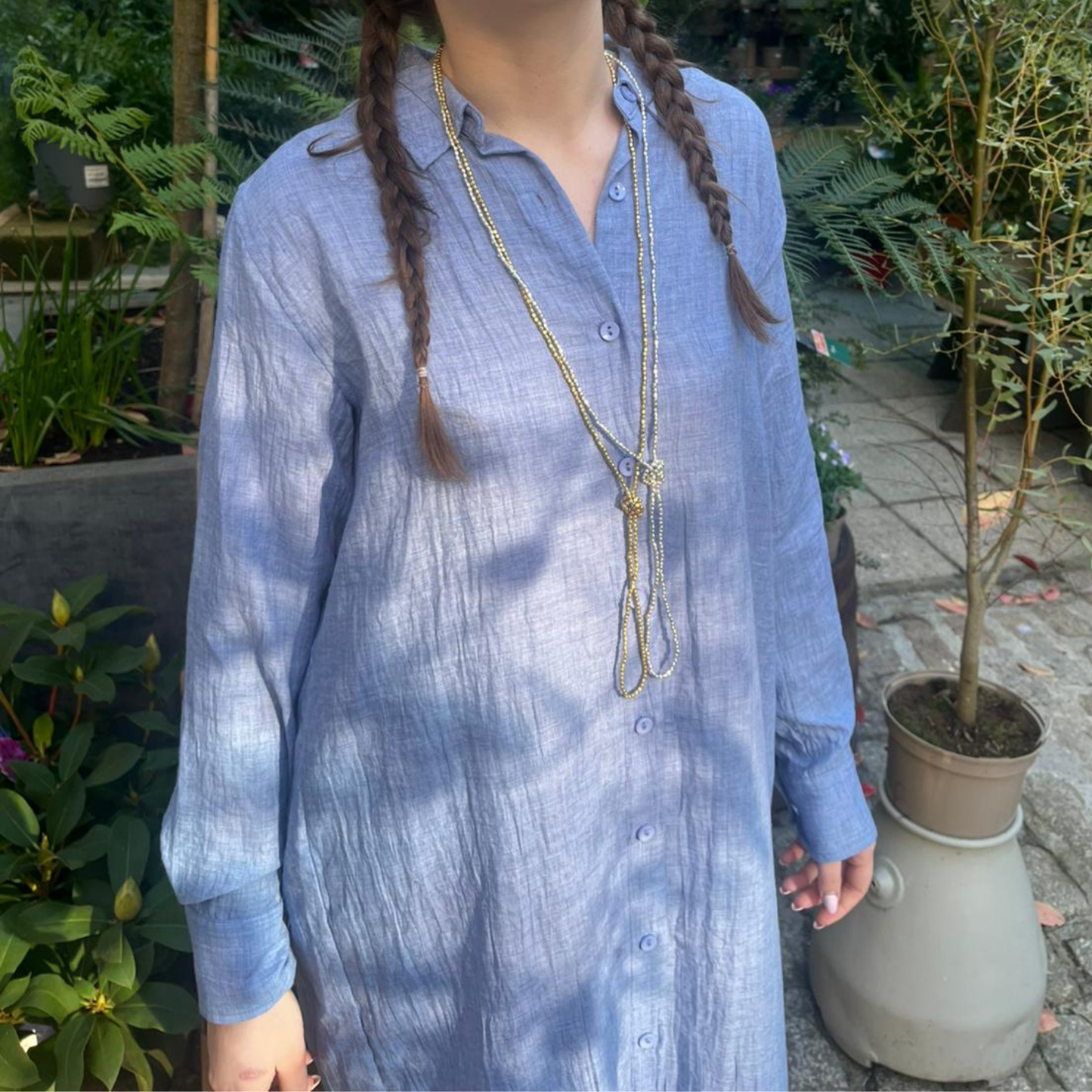 Sarah Dress - Sky Blue