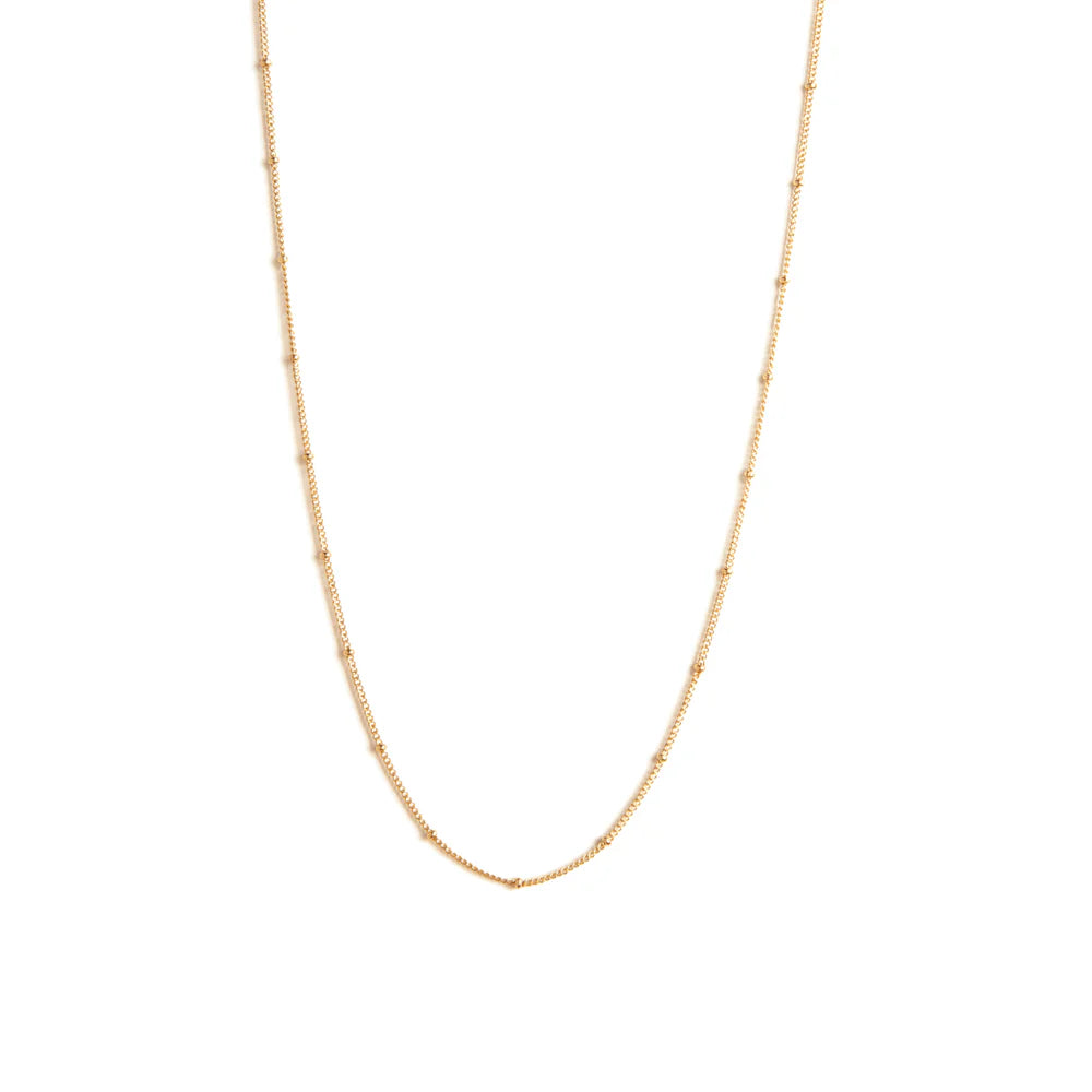 Fine Gold Chain Layering Necklace - Satellite