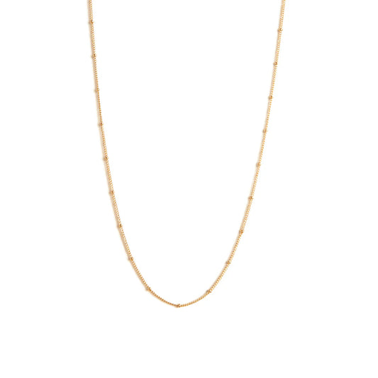 Fine Gold Chain Layering Necklace - Satellite