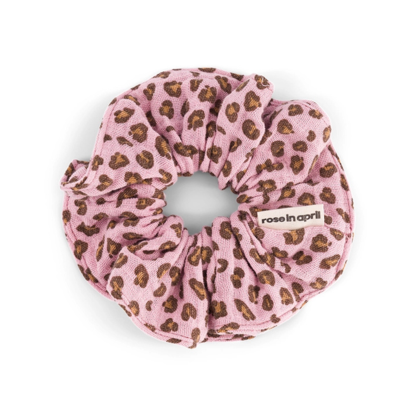 Hair Scrunchie - Candy Pink Leopard Print
