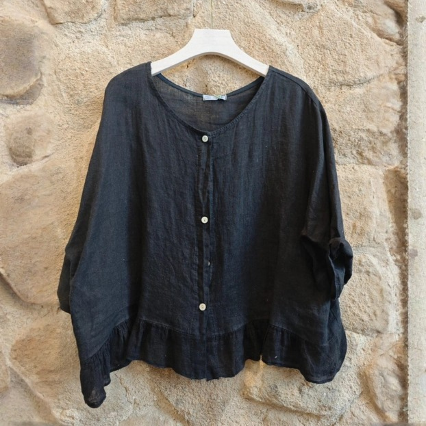Linen Blouse - Black