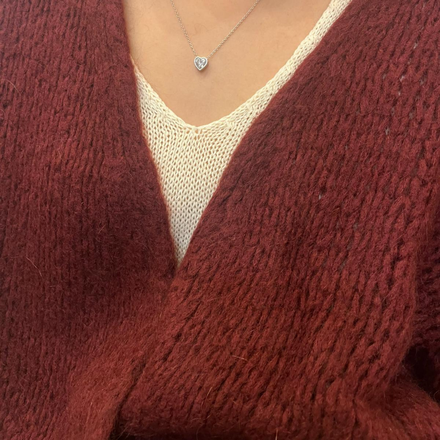 Smila Mohair Cardigan - Bordeaux