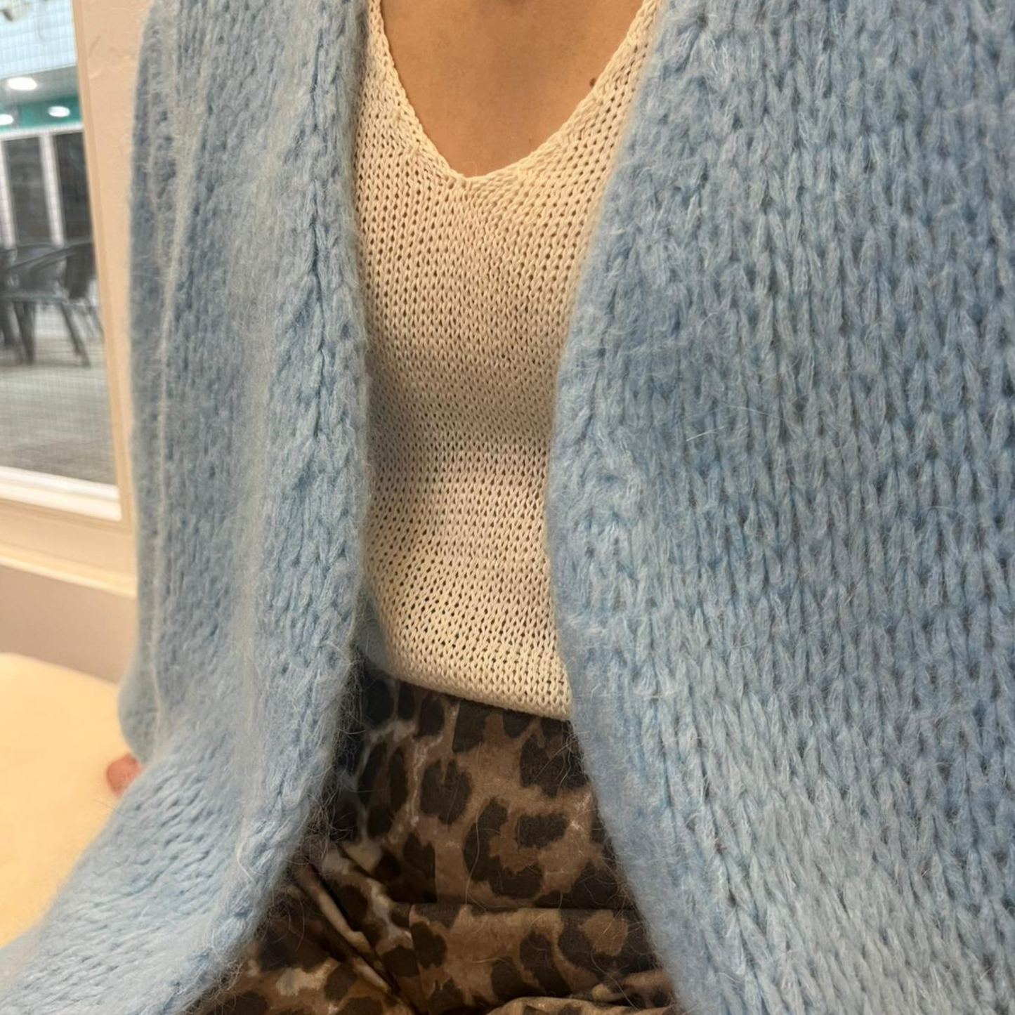 Smila Mohair Cardigan - Light Blue