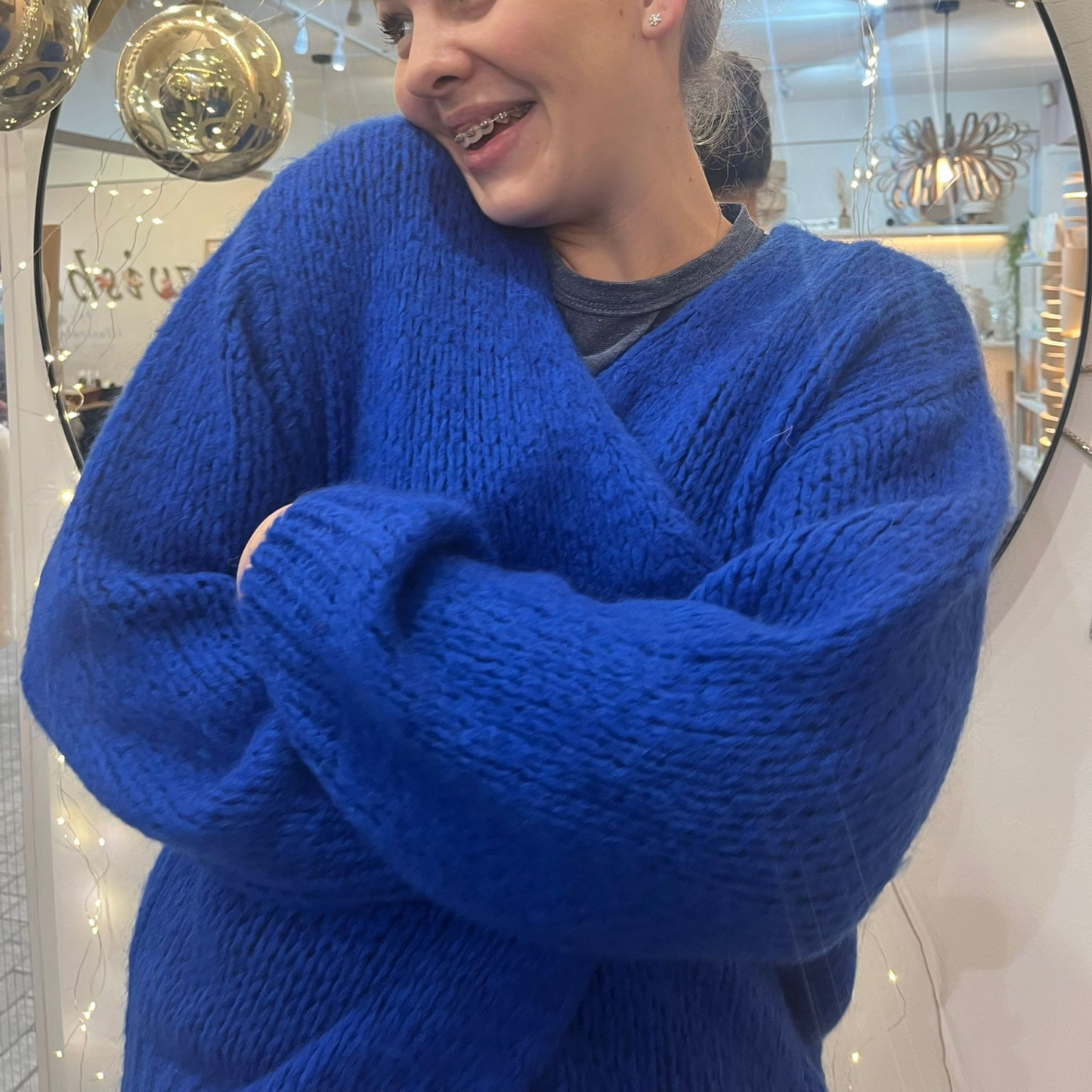 Smila Mohair Cardigan - Royal Blue