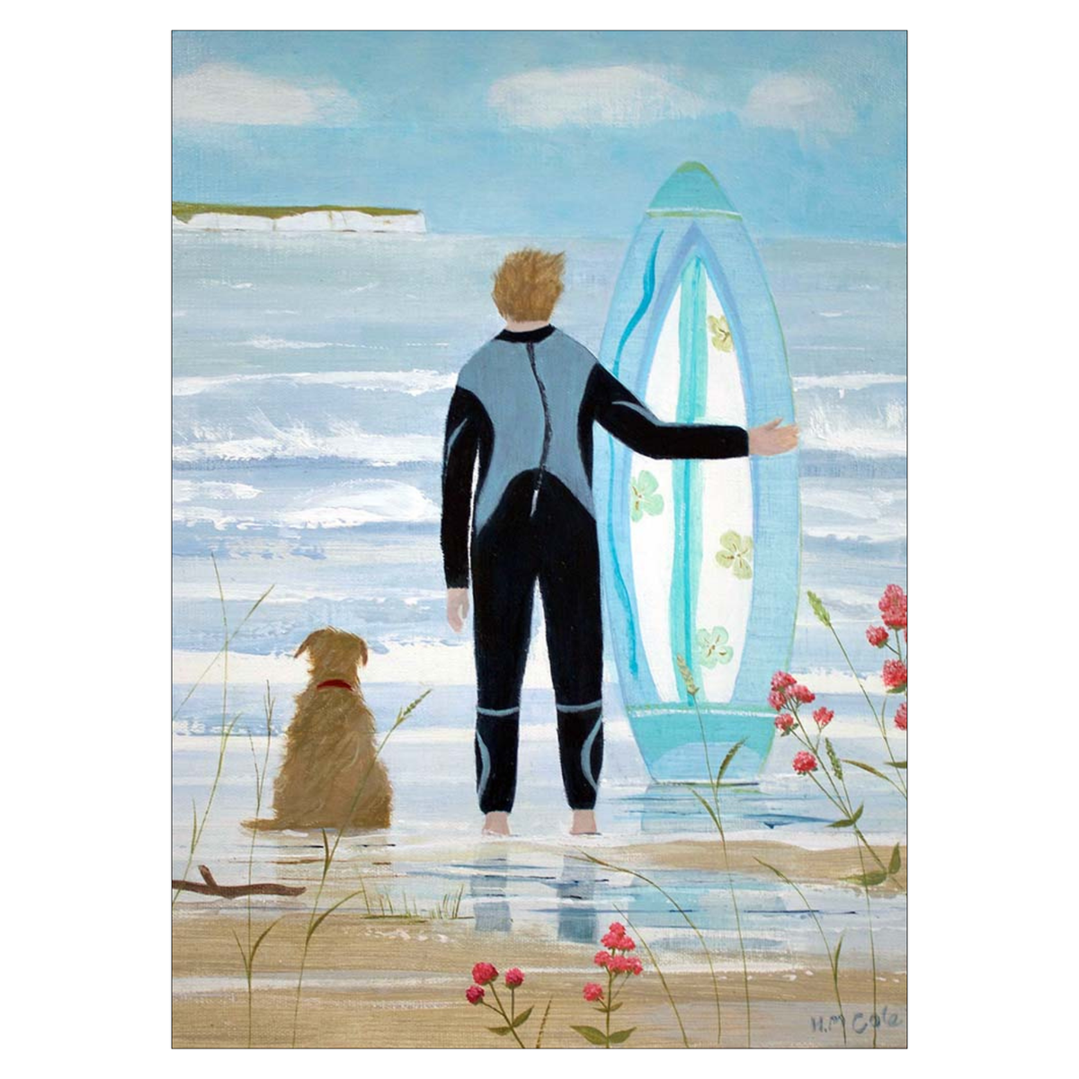 Greetings Card - Surfer