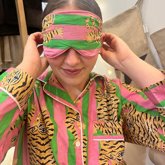Cotton Eye Mask - Tiger