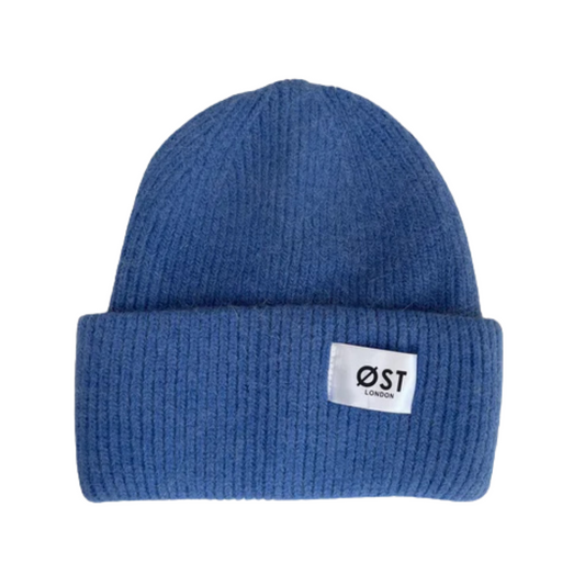 OST London Clara Angora Beanie - Bright Blue