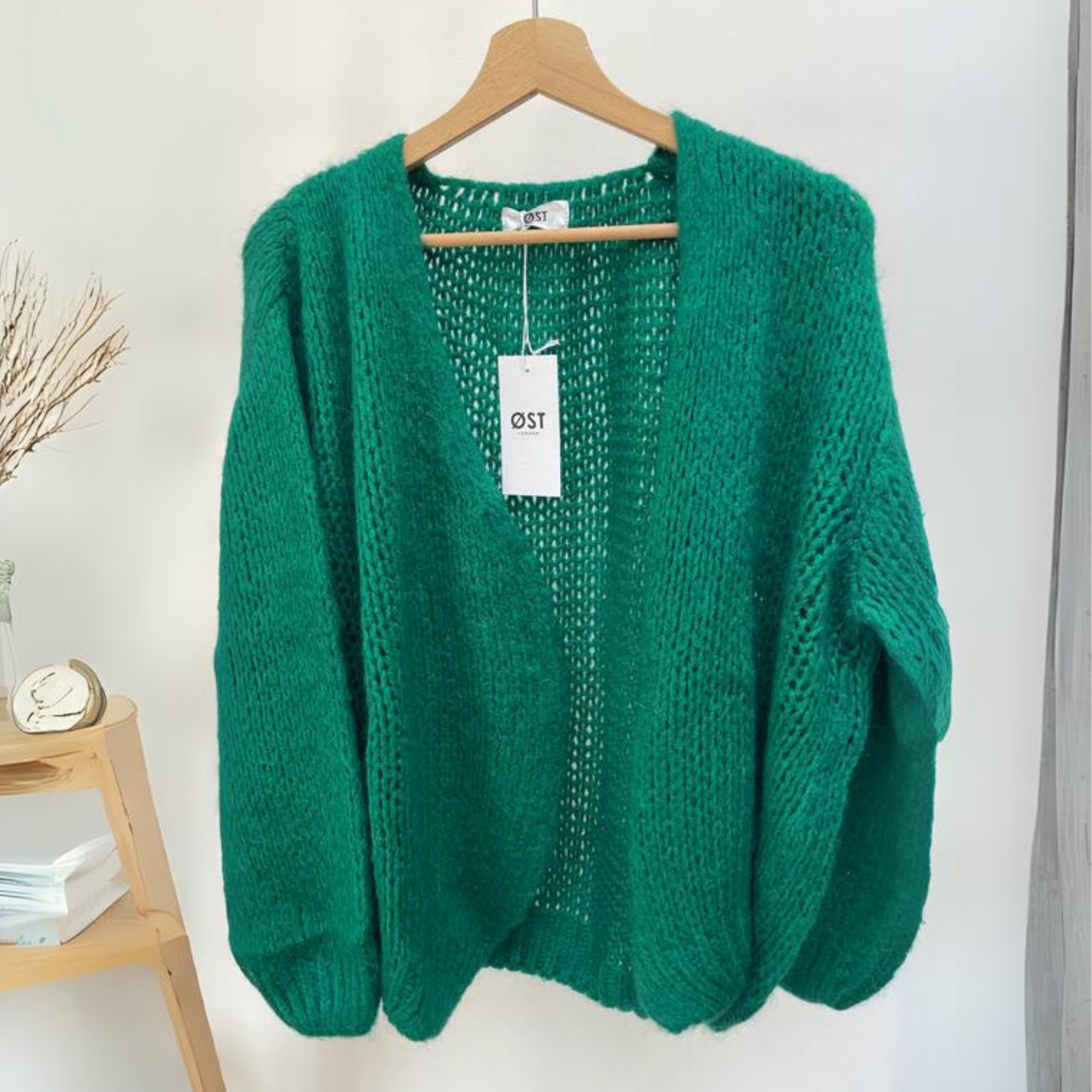 OST London Smila Mohair Cardigan - Gucci Green