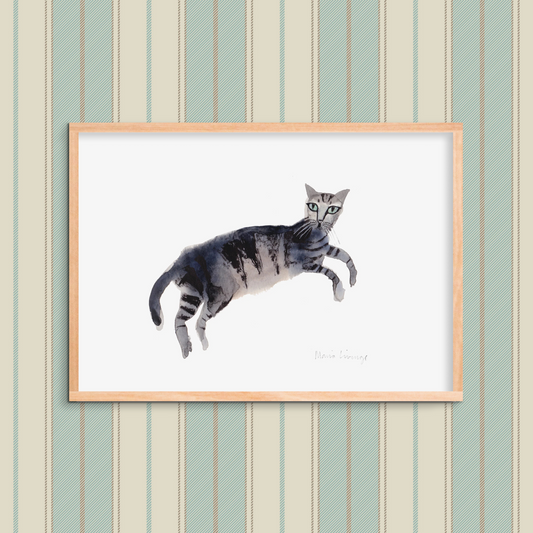A4 Print - Striped Cat