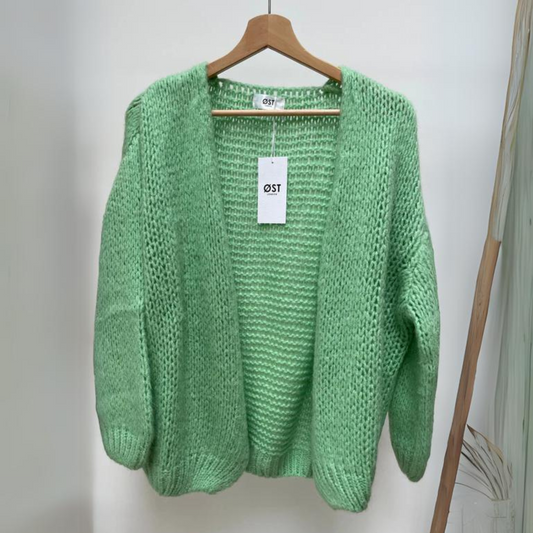 OST London Smila Mohair Cardigan - Fresh Mint