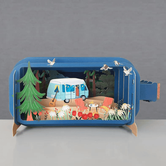 Alljoy Pop Up Greetings Card - Camping