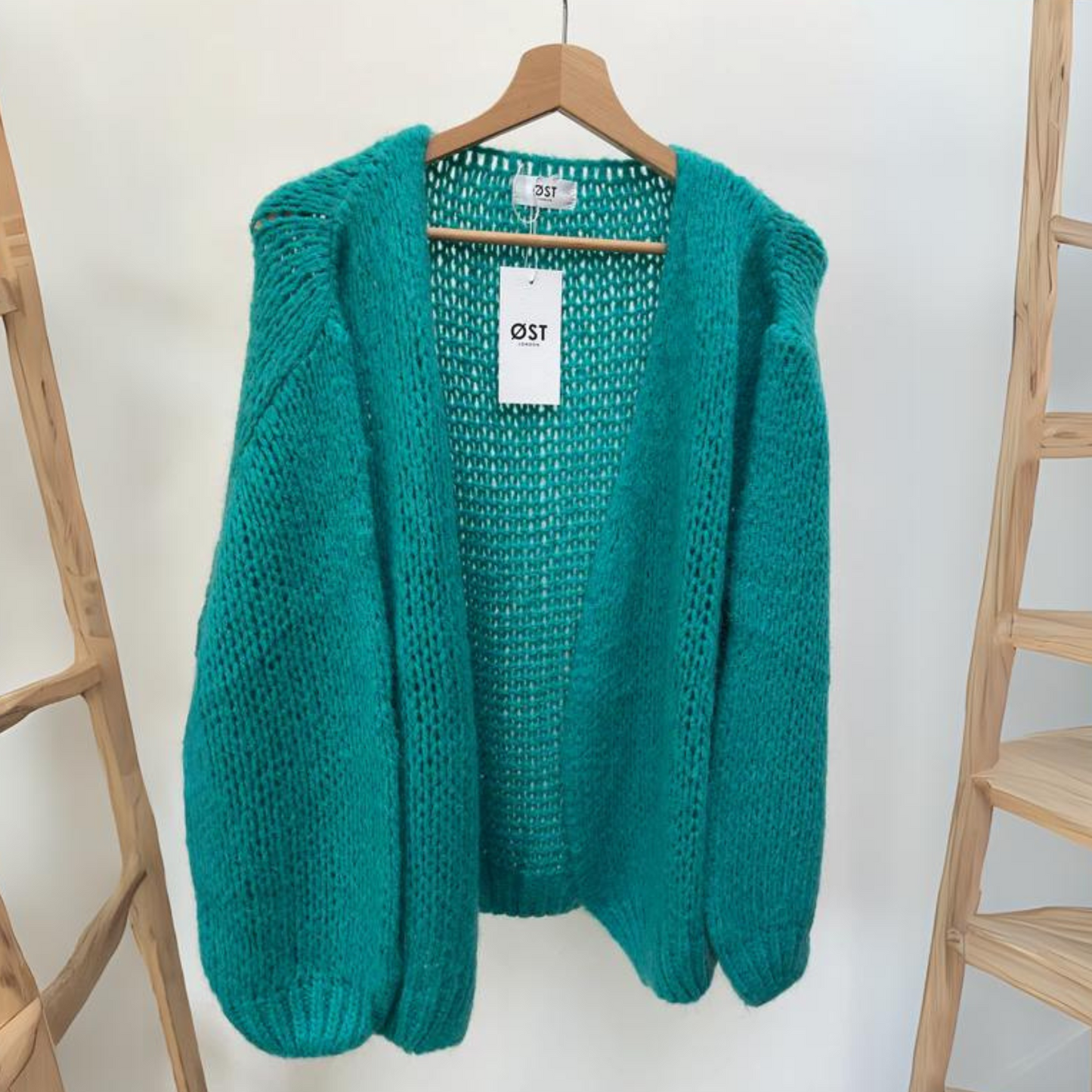 OST London Smila Mohair Cardigan - Turquoise Green