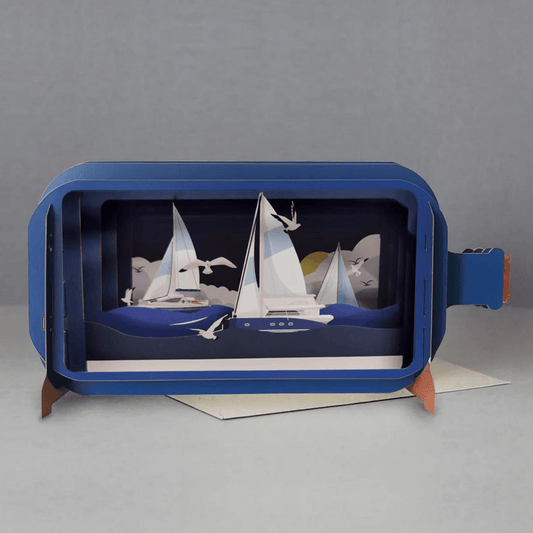 Pop Up Greetings Card - Sailing Boats