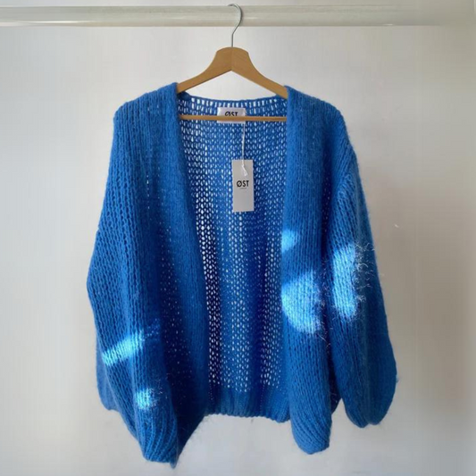 OST London Smila Mohair Cardigan - Cornflower Blue