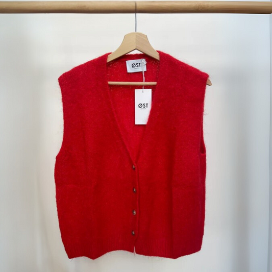 OST London Erika Kid Mohair Vest - Red