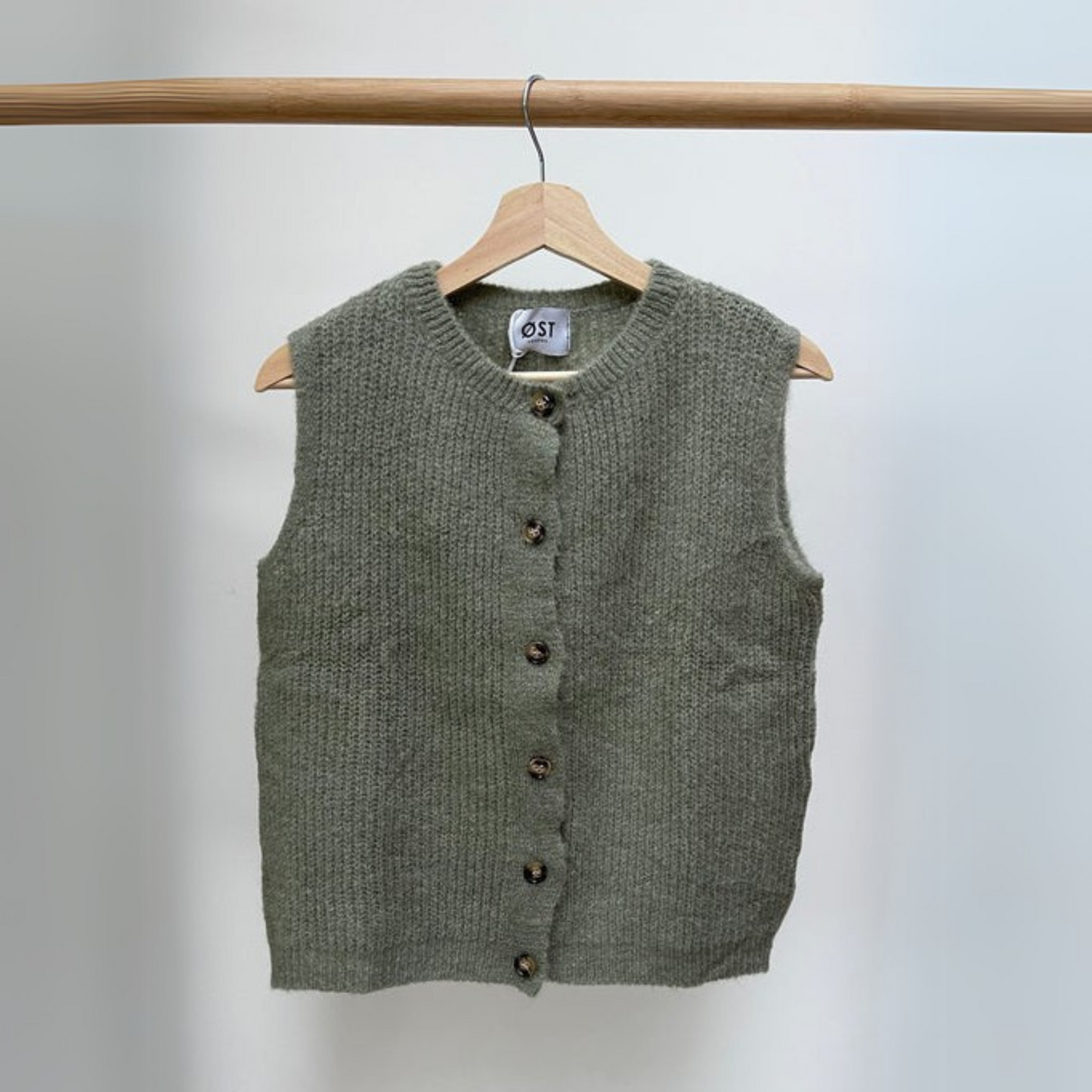 OST London Ida Waistcoat - Leaf Green