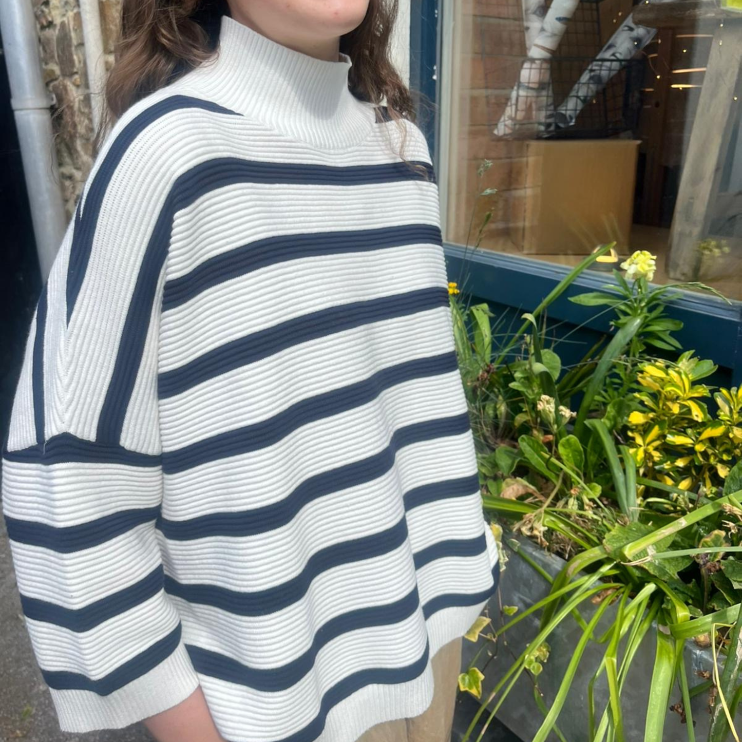 Vicki Jumper - Navy Stripe