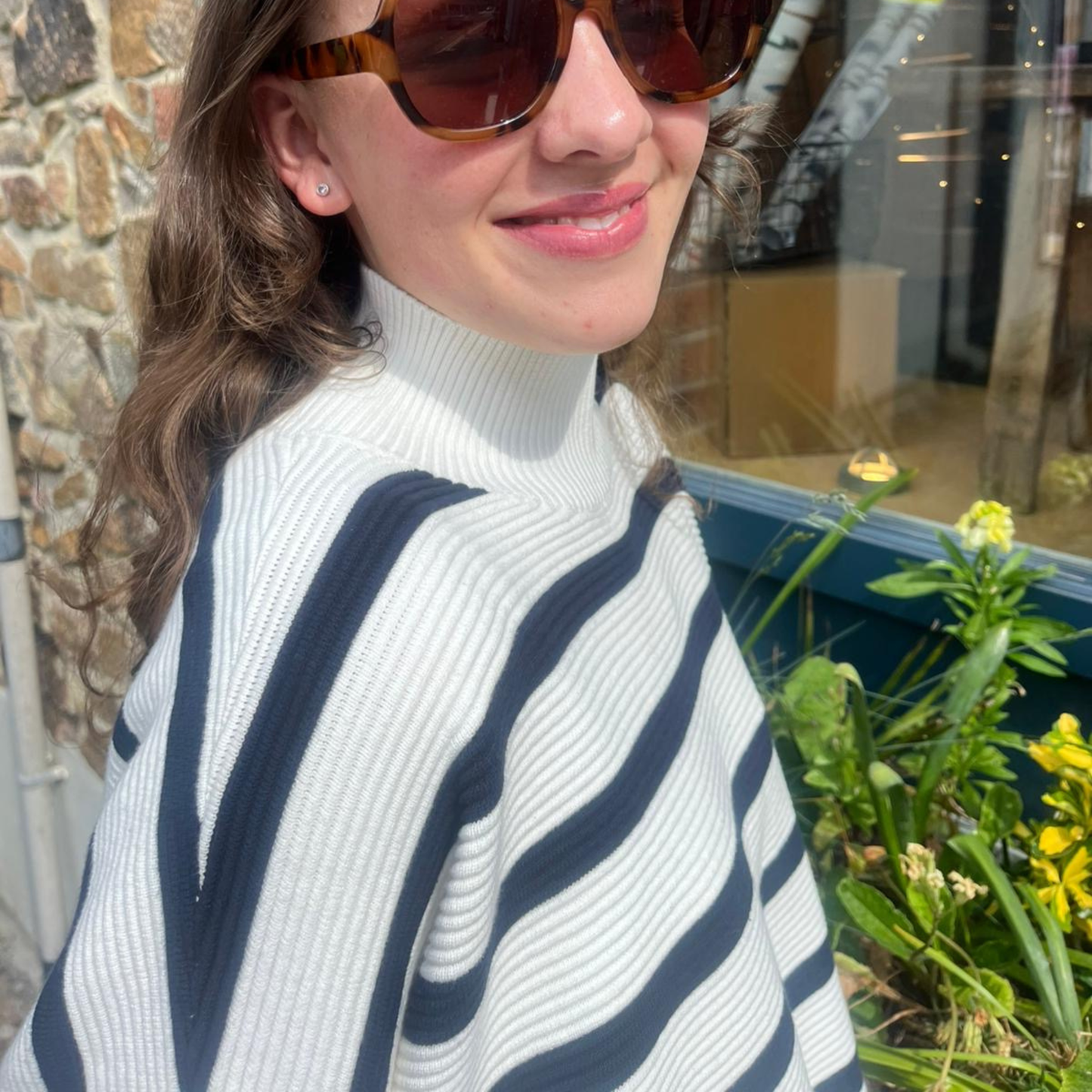 Vicki Jumper - Navy Stripe
