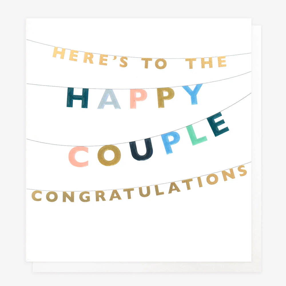 Greetings Card - Here's To The Happy Couple
