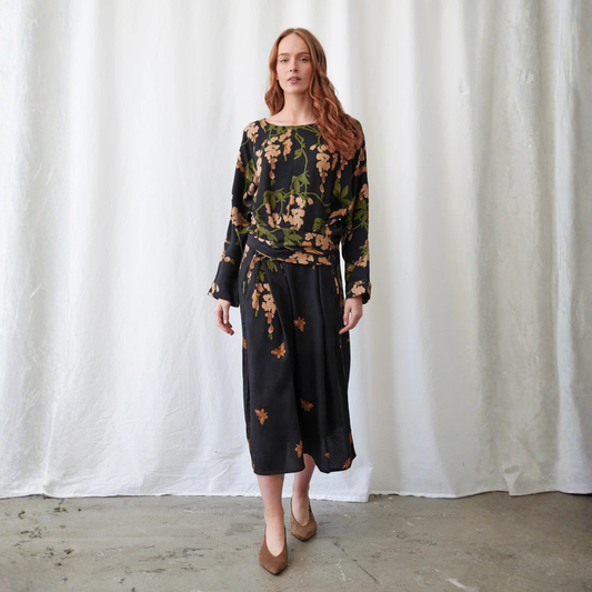 Kate Dress - Wisteria Black