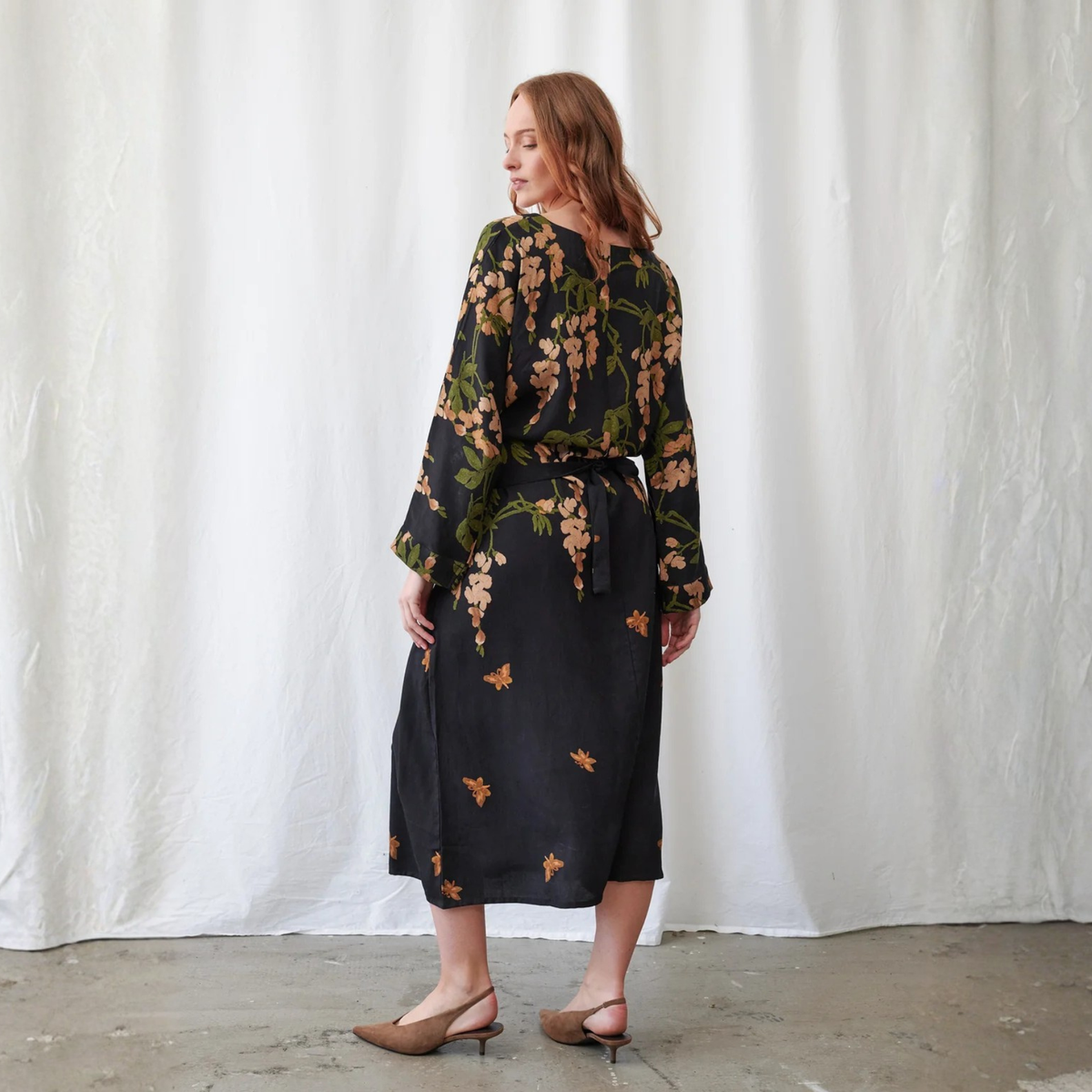 Kate Dress - Wisteria Black