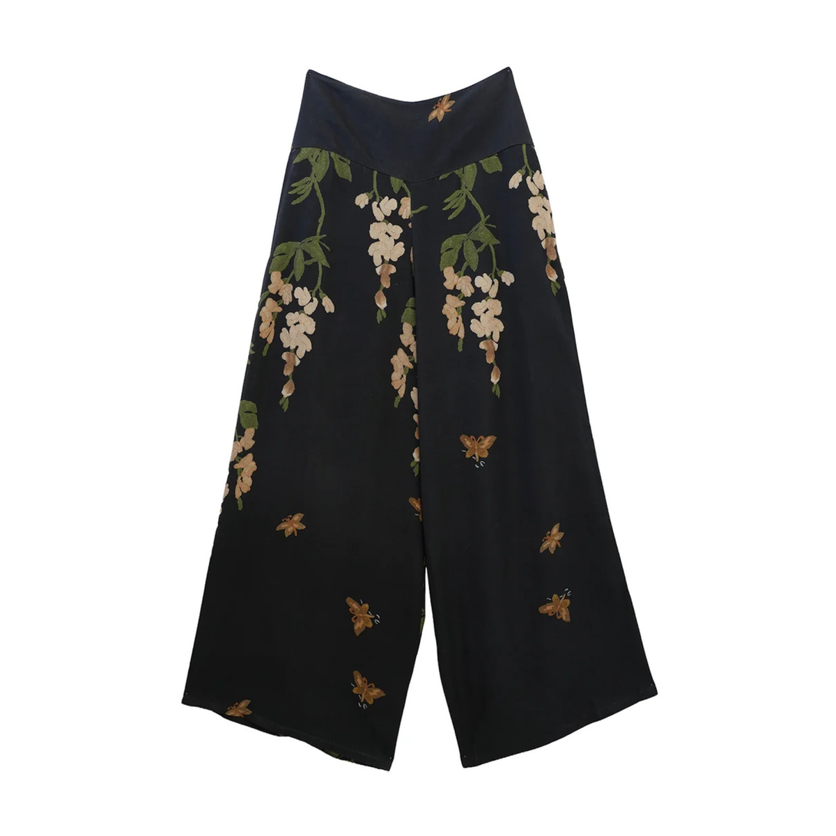 Tencel Palazzo Pants - Wisteria Black
