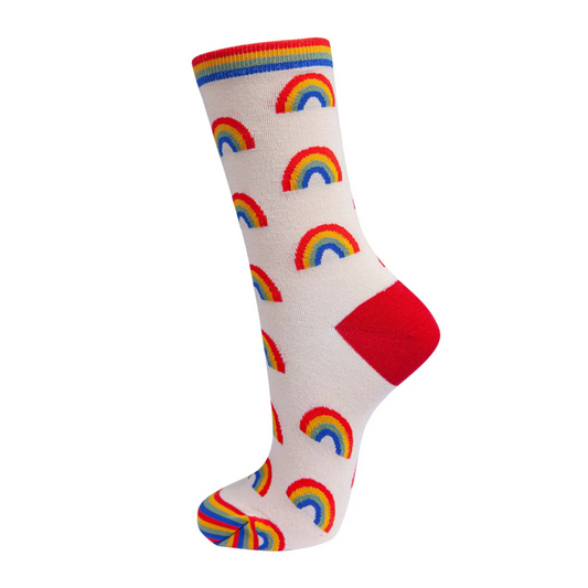 MSH Bamboo Socks - Red Rainbow