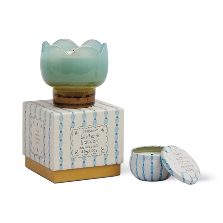 Tulip Glass Candle - Wisteria & Willow