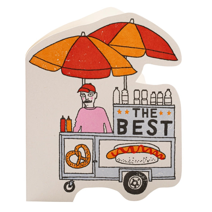 Greetings Card - Pretzel Cart