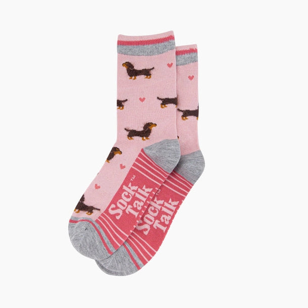 Fluffy Bamboo Socks - Sausage Dogs