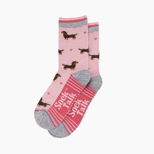 Fluffy Bamboo Socks - Sausage Dogs
