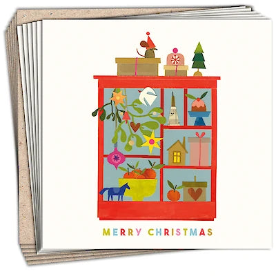 Paper Bird Pack of 6 Greetings Cards - Christmassy Cupboard