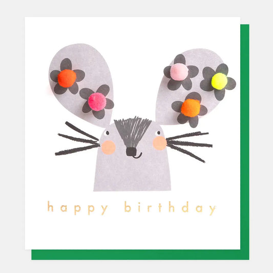 Greetings Card - Happy Birthday Mouse