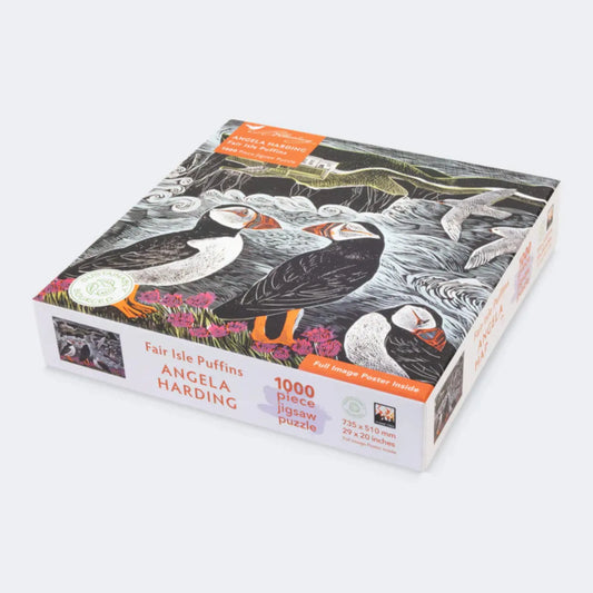 1000 Piece Jigsaw Puzzle - Fair Isle Puffins