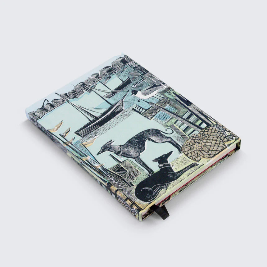 Angela Harding Hardback Foiled Journal - Harbour Whippets