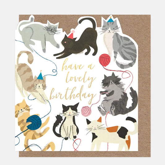 Greetings Card - Birthday Cats