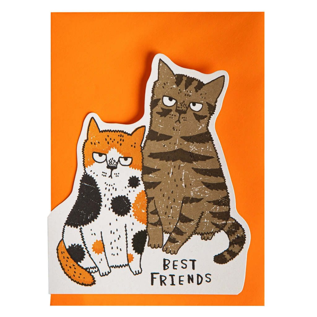 Greetings Card - Grumpy Best Friends