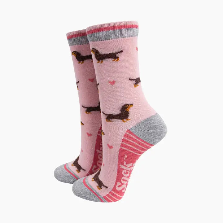 Fluffy Bamboo Socks - Sausage Dogs