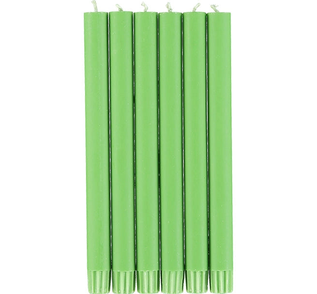 British Colour Standard Dinner Candles - Pack of 6