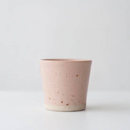 Dor & Tan Ceramic Beaker - Feldspar Pink and Speckled