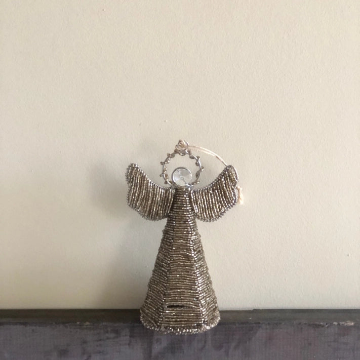 Hanging Beaded Decoration - Angel
