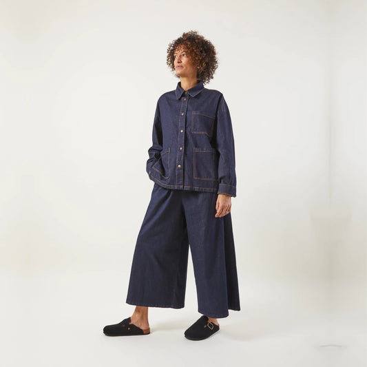 Chalk UK Armelle Trouser - Denim Chambray